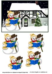 Snow People Carolers