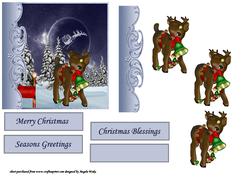 Santa Flying from the North Pole