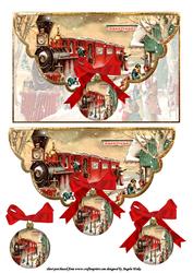 Vintage Christmas Steam Train