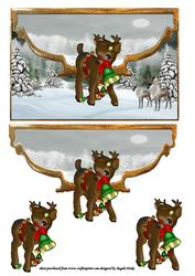 Christmas Jingle Bells the Reindeers on His Way