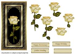 Lemon Single Rose, Card Front