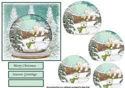 Winter Snowglobe, Beary Christmas