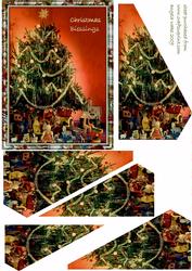 Vintage Tree with Toys Around It