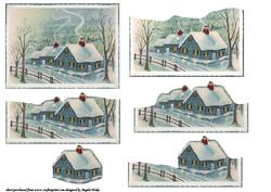 House in the Countryside at Christmas