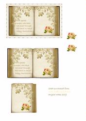 Golden Flower Spray and Rose