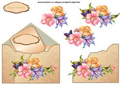 Lily and Rose Note Envelope Topper