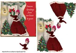 Dressing the Door for Christmas