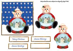 Snowman with His Snowglobe