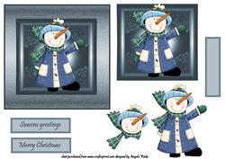 Snowman Waving Hello
