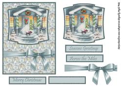 Vintage Christmas Through the Door