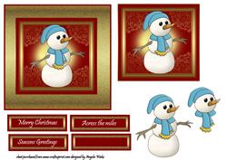Snowman in the Blue Hat