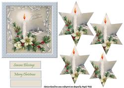Candle Star at Christmas
