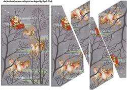 Santa Flies Through the Trees