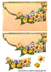 Spring Flowers Vintage Envelope