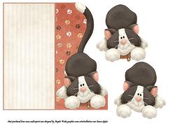 Felix Cat Shaped Card