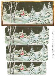 Christmas Scene Dl Card
