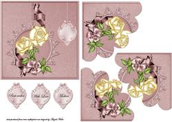 Lemon Rose and Ribbons