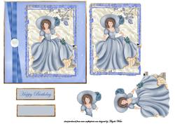 Victorian Lady in Blue