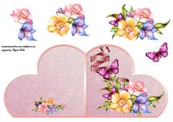Mixed Flowers Heart