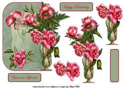 Vase of Red Roses