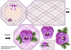 Pansy Octagon Tag Fold