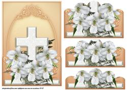 Easter Cross and Lilies