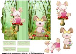 Easter Bunnies Wood