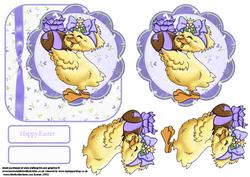 Easter Chick and Chocolate Egg