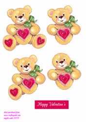 Teddy Bear with Green Bow