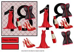 18th Birthday Card Front