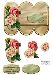 Vintage Roses Scallop