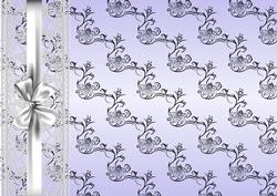 Silver Floral, Lace and Ribbon