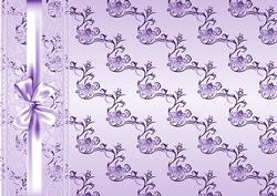 Lilac Floral with Lace