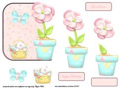 Pink Flower in a Pot