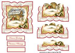 Vintage Christmas Winter Travelers