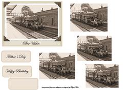 Vintage Steam Train and Station