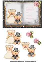 Bride and Groom Book Card