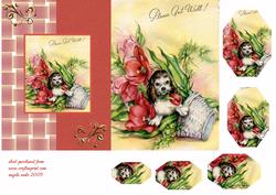 Puppies and Flowers