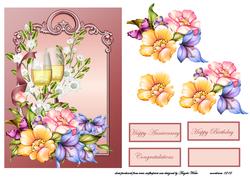 Celebration Drink with Flowers