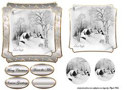 Vintage Snow Scene