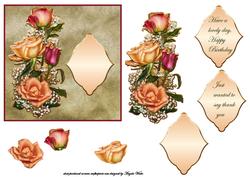 Gold Edged Roses