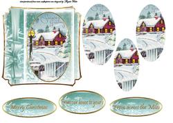 Vintage Cottage Scene