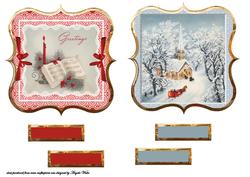 Christmas Vintage Toppers