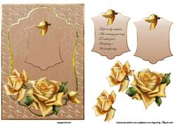 Golden Rose with Verse