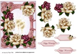 Vintage Rose Frame