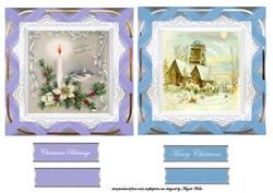 Vintage Church, Christmas Candles