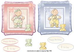 Baby Girl and Baby Boy Toppers