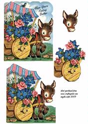 Pony and Cart with Flowers