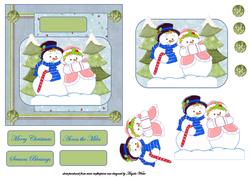 Snow Couple Step by Step