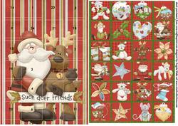 Santa and His Reindeer Friend